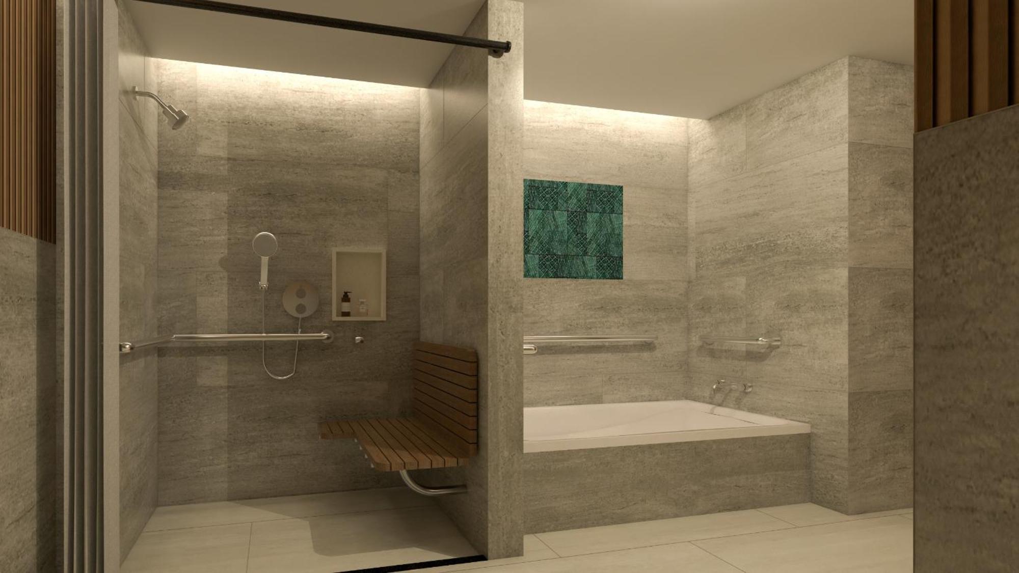 Grand Mirage Resort & Thalasso Bali Nusa Dua (Bali) Exterior foto A shower with a bathtub